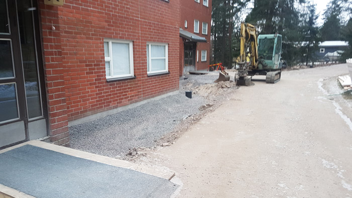 Työmaalla